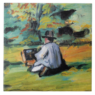 Paul Cezanne - Ein Maler bei der Arbeit, Fliese