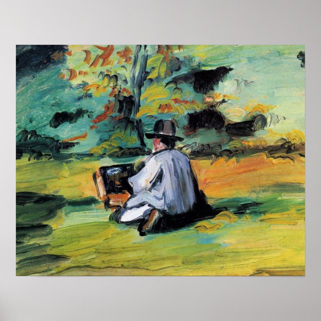Paul Cezanne - Ein Maler bei der Arbeit,  Poster (Vorne)