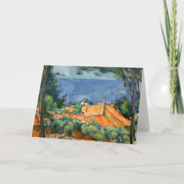 Paul Cezanne - Estaque mit Roten Roofs Karte