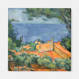 Paul Cezanne - Estaque mit Roten Roofs Magnet