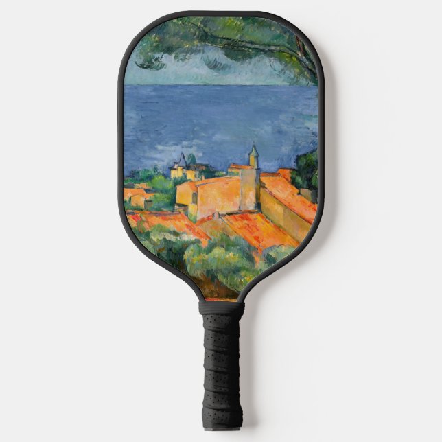 Paul Cezanne - Estaque mit Roten Roofs Pickleball Schläger (Vorderseite)