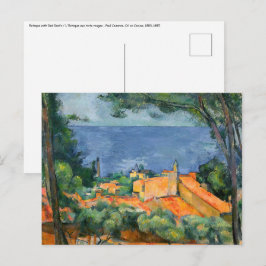 Paul Cezanne - Estaque mit Roten Roofs Postkarte