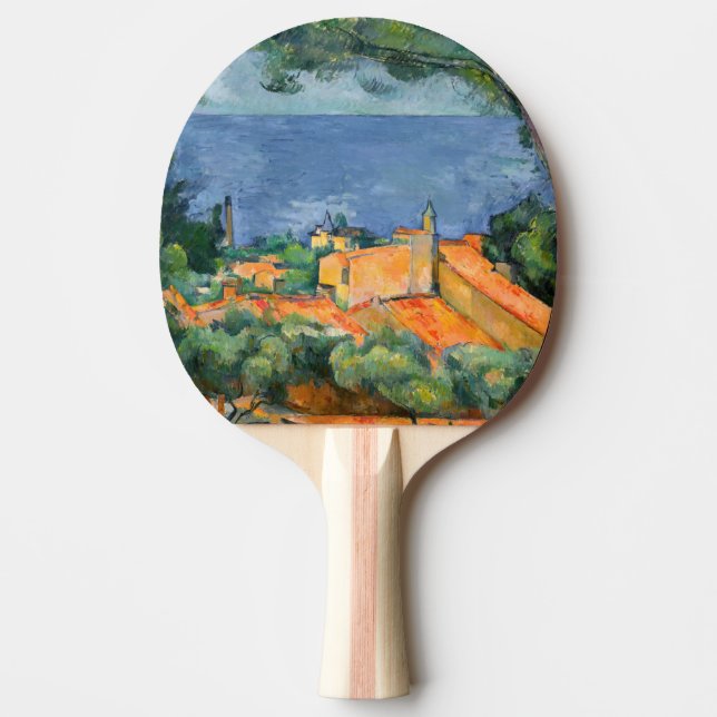 Paul Cezanne - Estaque mit Roten Roofs Tischtennis Schläger (Vorderseite)
