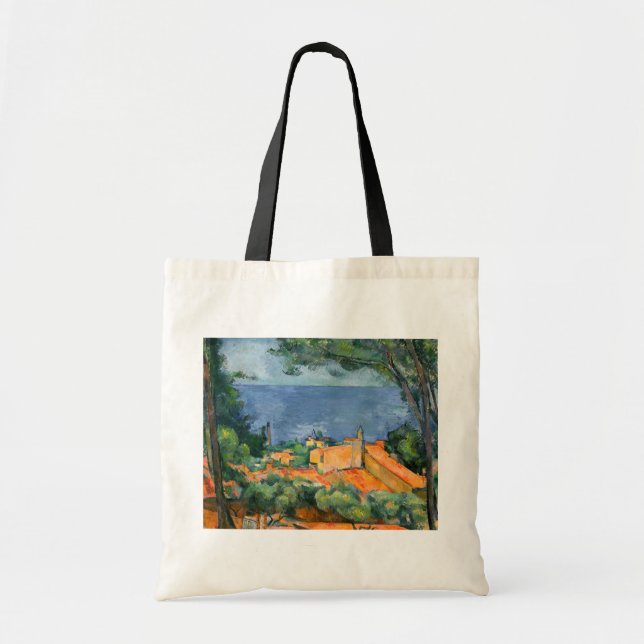 Paul Cezanne - Estaque mit Roten Roofs Tragetasche (Vorne)