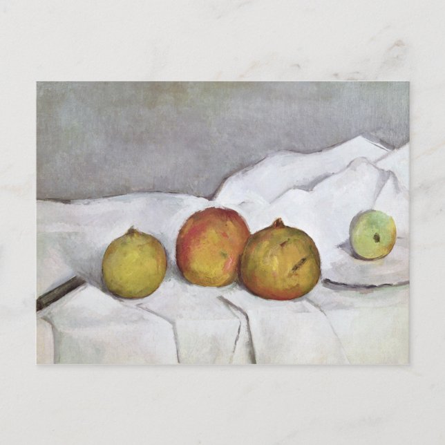 Paul Cezanne | Fruit on a Cloth, c.1890 Postkarte (Vorderseite)