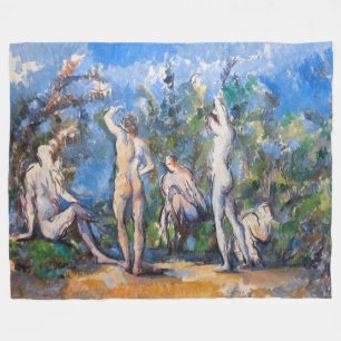 Paul Cezanne - Fünf Badende Fleecedecke