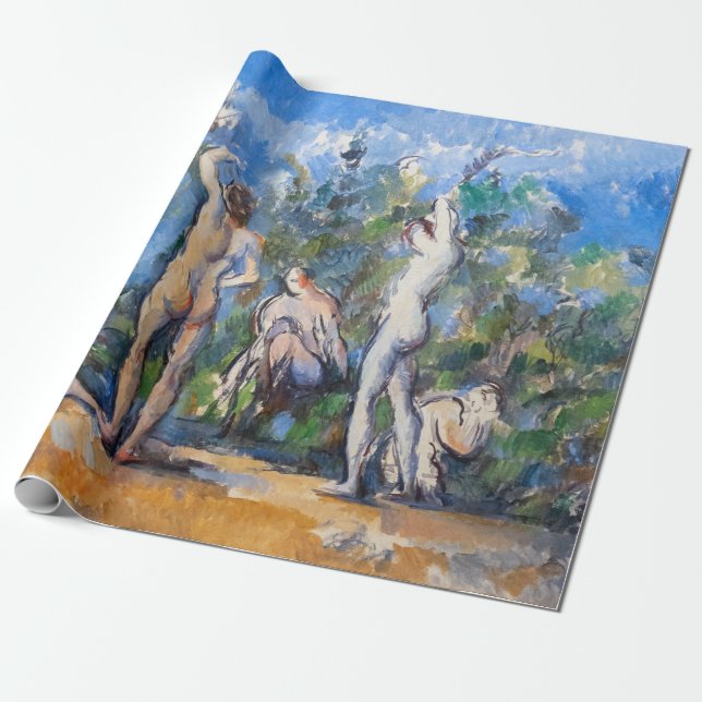 Paul Cezanne - Fünf Badende Geschenkpapier (Ungerollt)