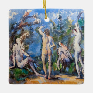 Paul Cezanne - Fünf Badende Keramikornament