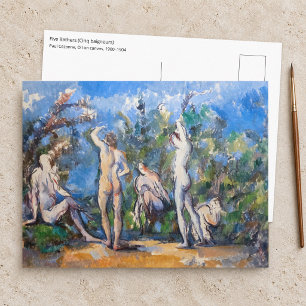 Paul Cezanne - Fünf Badende Postkarte