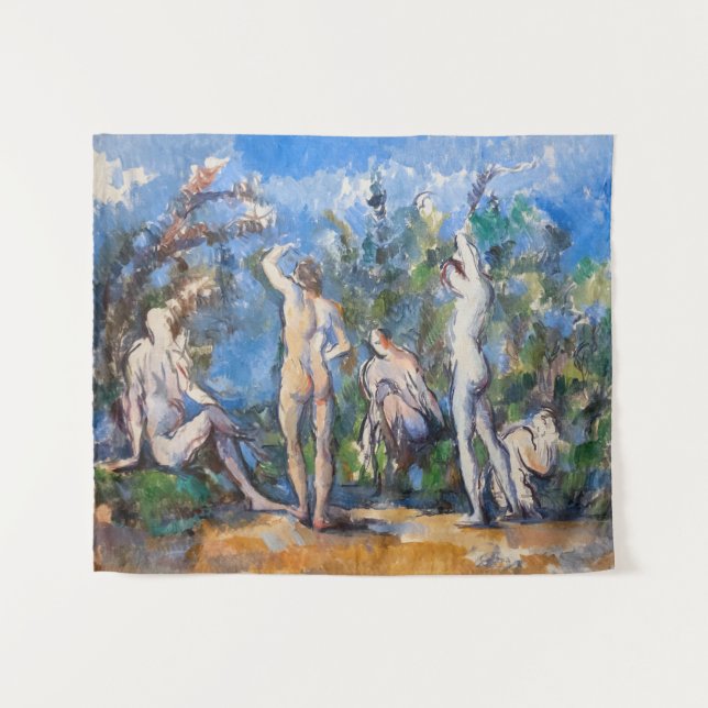 Paul Cezanne - Fünf Badende Wandteppich (Vorderseite (Horizontal))