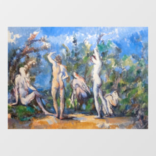 Paul Cezanne - Fünf Bathers Fensteraufkleber