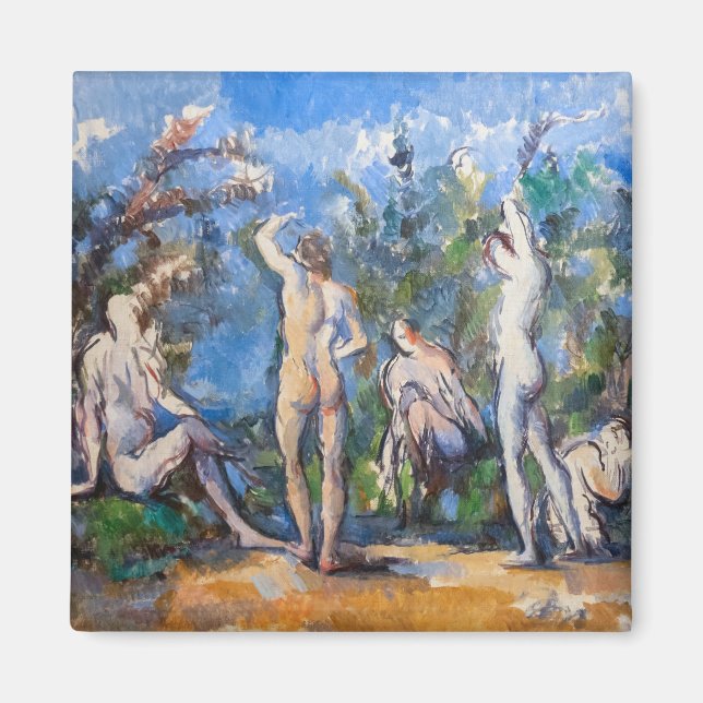 Paul Cezanne - Fünf Bathers Magnet (Vorne)