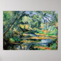 Paul Cezanne Gemälde, Der Bach,