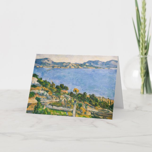 Paul Cezanne - Golf von Marseille aus Estaque gese Karte (Vorderseite)