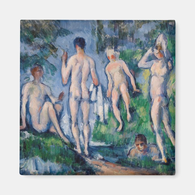 Paul Cezanne - Gruppe der Bathers Magnet (Vorne)