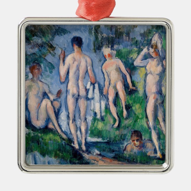 Paul Cezanne - Gruppe der Bathers Ornament Aus Metall (Vorne)