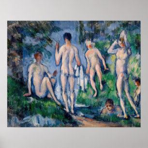 Paul Cezanne - Gruppe der Bathers Poster