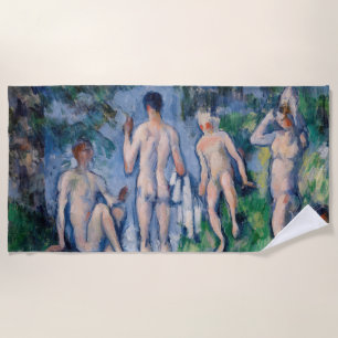 Paul Cezanne - Gruppe der Bathers Strandtuch
