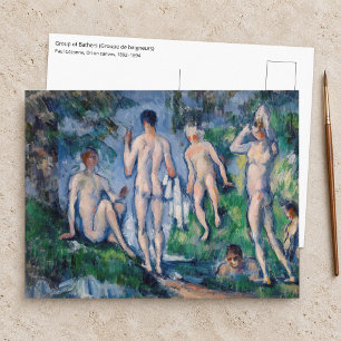 Paul Cezanne - Gruppe von Badenden Postkarte