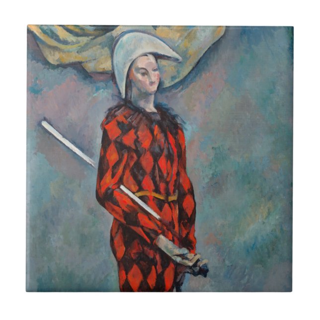 Paul Cezanne - Harlequin Fliese (Vorderseite)