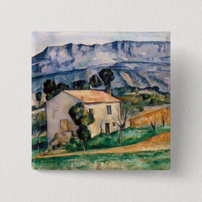 Paul Cezanne - Haus in der Provence Button (Vorderseite)