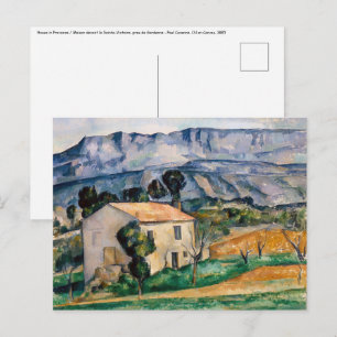 Paul Cezanne - Haus in der Provence Postkarte