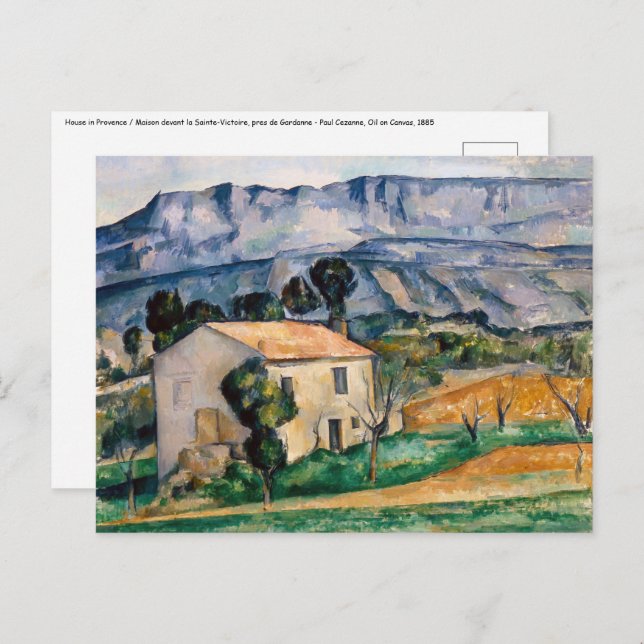 Paul Cezanne - Haus in Provence Postkarte (Vorne/Hinten)