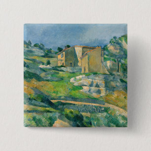 Paul Cezanne - Häuser in Provence, Riaux Valley Button