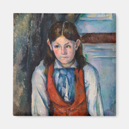 Paul Cezanne - Junge im Roten Westen Magnet