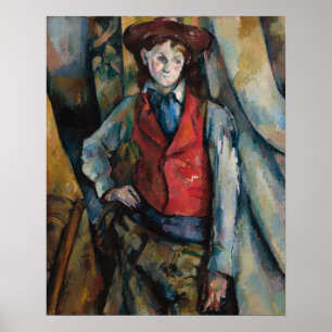 Paul Cezanne - Junge im Roten Westen Poster