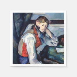 Paul Cezanne - Junge im Roten Westen Serviette