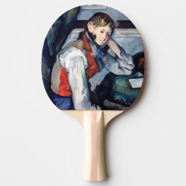 Paul Cezanne - Junge im Roten Westen Tischtennis Schläger (Vorderseite)