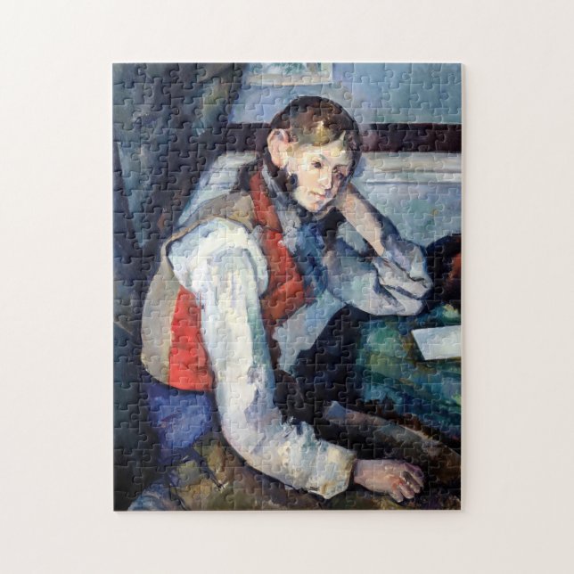 Paul Cezanne - Junge mit roter Weste (Vertikal)
