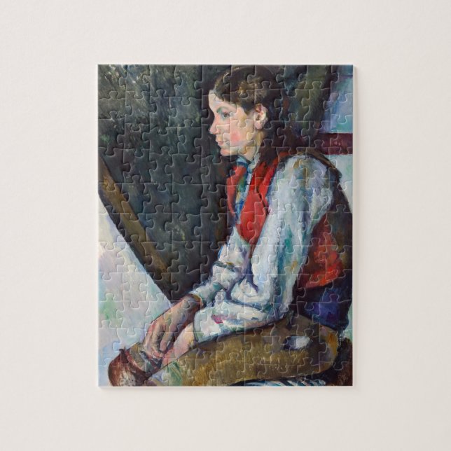 Paul Cezanne - Junge mit roter Weste (Vertikal)