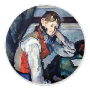 Paul Cezanne - Junge mit roter Weste Keramikknauf