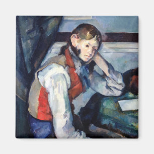 Paul Cezanne - Junge mit roter Weste Magnet