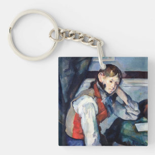 Paul Cezanne - Junge mit roter Weste Schlüsselanhänger