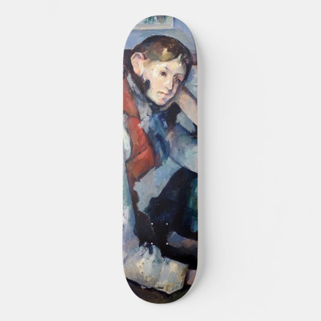 Paul Cezanne - Junge mit roter Weste Skateboard (Vorderseite)