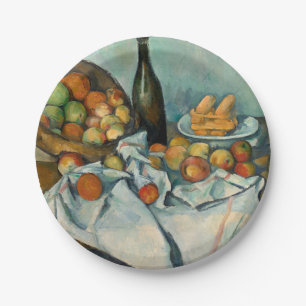 Paul Cezanne Korb mit Äpfeln Vintage Stilleben Pappteller