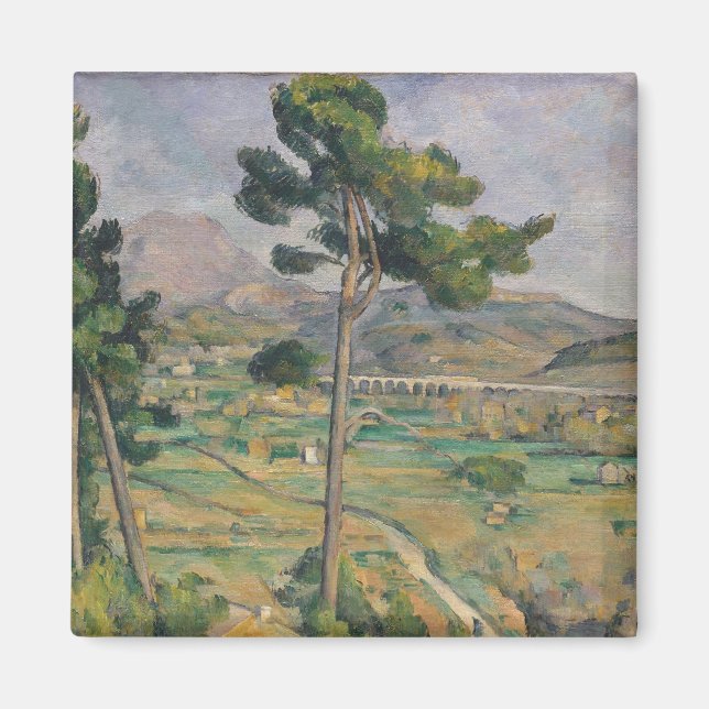 Paul Cezanne | Landschaft mit Viadukt Magnet (Vorne)