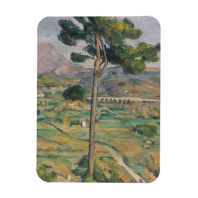 Paul Cezanne | Landschaft mit Viadukt Magnet (Vertikal)
