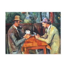 Paul Cézanne, Les joueurs de carte (Carte postale)