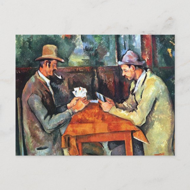 Paul Cézanne, Les joueurs de carte (Carte postale) (Devant)