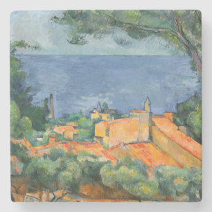 Paul Cezanne - L'Estaque mit roten Dächern Steinuntersetzer