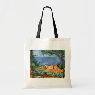 Paul Cezanne - L'Estaque mit roten Dächern Tragetasche