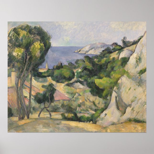 Paul Cezanne | L'Estaque Poster (Vorne)