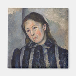 Paul Cezanne - Madame Cezanne mit offenem Haar Magnet
