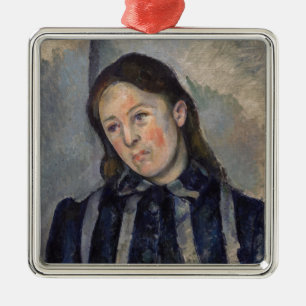 Paul Cezanne - Madame Cezanne mit offenem Haar Ornament Aus Metall