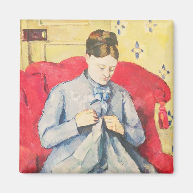 Paul Cezanne | Madame Cezanne nähen Magnet (Vorne)
