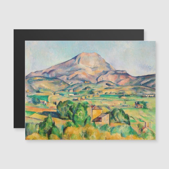 Paul Cezanne - Magnetkarte Mont Sainte-Victoire (Vorne/Hinten)